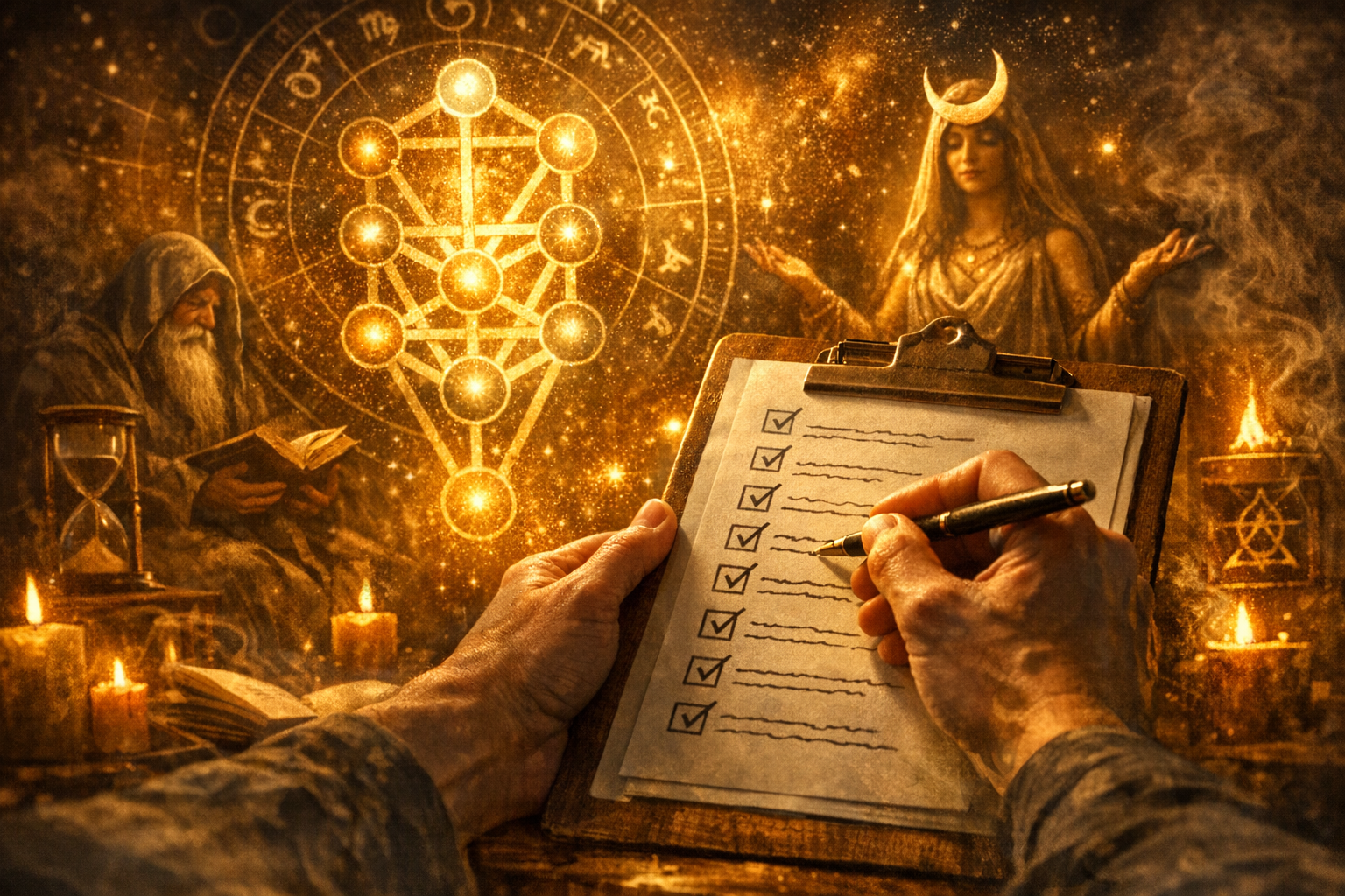 Checklist de Meditação com a Árvore da Vida