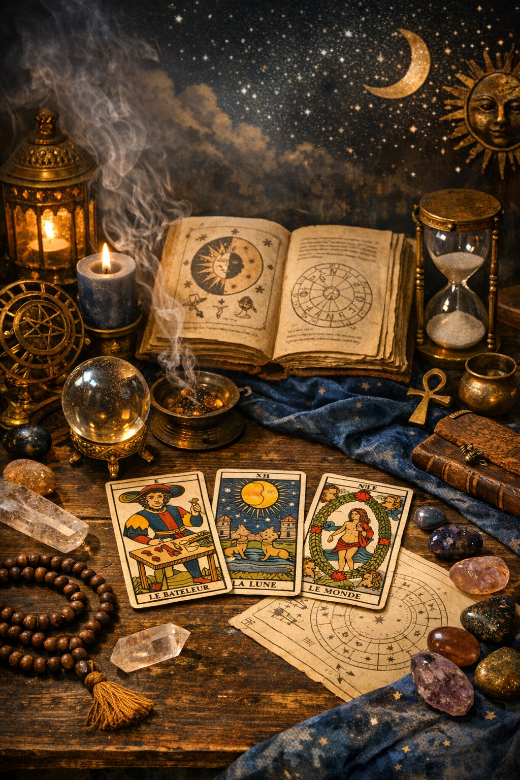 Explorando o Tarô de Marselha: Arcanos Maiores e Meditação